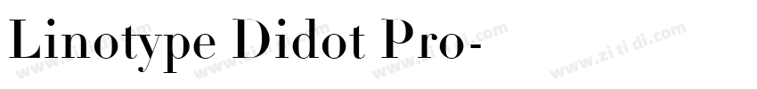 Linotype Didot Pro字体转换